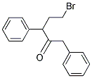 5-BROMO-1,3-DIPHENYLPENTAN-2-ONE 结构式