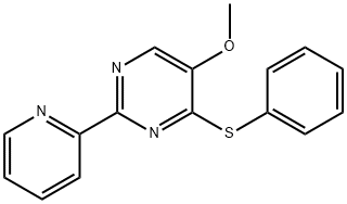 5-METHOXY-4-(PHENYLSULFANYL)-2-(2-PYRIDINYL)PYRIMIDINE 结构式