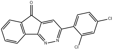 3-(2,4-DICHLOROPHENYL)-5H-INDENO[1,2-C]PYRIDAZIN-5-ONE 结构式