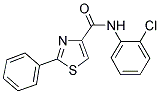 N-(2-Chlorophenyl)-2-phenyl-1,3-thiazole-4-carboxamide 结构式