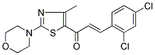 3-(2,4-DICHLOROPHENYL)-1-(4-METHYL-2-MORPHOLINO-1,3-THIAZOL-5-YL)PROP-2-EN-1-ONE 结构式