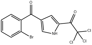 1-[4-(2-BROMOBENZOYL)-1H-PYRROL-2-YL]-2,2,2-TRICHLORO-1-ETHANONE 结构式