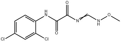 N1-(2,4-DICHLOROPHENYL)-N2-[(METHOXYIMINO)METHYL]ETHANEDIAMIDE 结构式