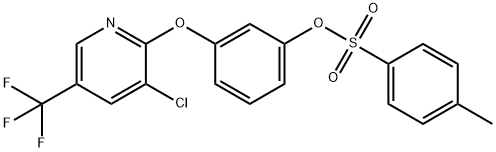 3-([3-CHLORO-5-(TRIFLUOROMETHYL)-2-PYRIDINYL]OXY)PHENYL 4-METHYLBENZENESULFONATE 结构式