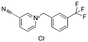 3-CYANO-1-[3-(TRIFLUOROMETHYL)BENZYL]PYRIDINIUM CHLORIDE 结构式