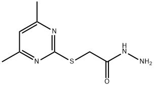 2-[(4,6-二甲基嘧啶-2-基)硫代]乙酰肼 结构式