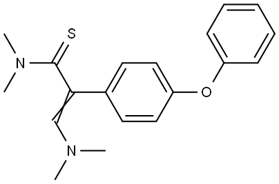 3-(Dimethylamino)-N,N-dimethyl-2-(4-phenoxyphenyl)-2-propenethioamide 结构式