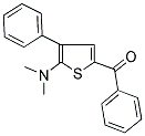 [5-(DIMETHYLAMINO)-4-PHENYL-2-THIENYL](PHENYL)METHANONE 结构式