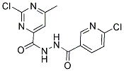 N'4-[(6-CHLORO-3-PYRIDYL)CARBONYL]-2-CHLORO-6-METHYLPYRIMIDINE-4-CARBOHYDRAZIDE 结构式