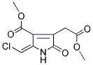 METHYL 2-(CHLOROMETHYLIDENE)-4-(2-METHOXY-2-OXOETHYL)-5-OXO-2,5-DIHYDRO-1H-PYRROLE-3-CARBOXYLATE 结构式