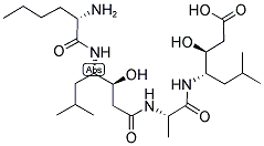 H-Nle-Sta-Ala-Sta-OH 结构式