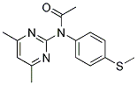 N-ACETYL-N-[4-(METHYLTHIO)PHENYL]-4,6-DIMETHYL-2-PYRIMIDINAMINE 结构式
