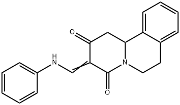 3-(ANILINOMETHYLENE)-1,6,7,11B-TETRAHYDRO-2H-PYRIDO[2,1-A]ISOQUINOLINE-2,4(3H)-DIONE 结构式