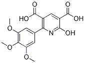 2-HYDROXY-6-(3,4,5-TRIMETHOXYPHENYL)-3,5-PYRIDINEDICARBOXYLIC ACID 结构式