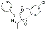 2-(2,4-DICHLOROPHENYL)-7-METHYL-5-PHENYL-1-OXA-5,6-DIAZASPIRO[2.4]HEPT-6-EN-4-ONE 结构式