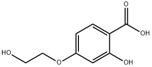 4-(2-羟基乙氧基)水杨酸 结构式