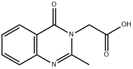 (2-METHYL-4-OXO-4H-QUINAZOLIN-3-YL)-ACETIC ACID 结构式