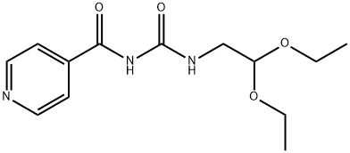 N-(2,2-DIETHOXYETHYL)-N'-ISONICOTINOYLUREA 结构式