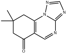 8,8-Dimethyl-8,9-dihydro[1,2,4]triazolo[1,5-a]quinazolin-6(7H)-one 结构式