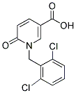 1-(2,6-DICHLOROBENZYL)-6-OXO-1,6-DIHYDRO-3-PYRIDINECARBOXYLIC ACID 结构式