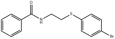 N-(2-[(4-BROMOPHENYL)SULFANYL]ETHYL)BENZENECARBOXAMIDE 结构式