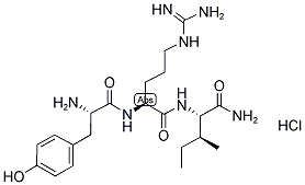 H-TYR-ARG-ILE-NH2 · HCL 结构式