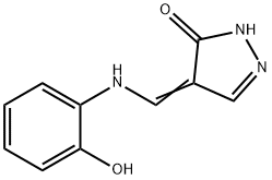 4-[(2-HYDROXYANILINO)METHYLENE]-2,4-DIHYDRO-3H-PYRAZOL-3-ONE 结构式