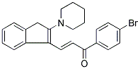 1-(4-BROMOPHENYL)-3-(2-PIPERIDINO-1H-INDEN-3-YL)PROP-2-EN-1-ONE 结构式