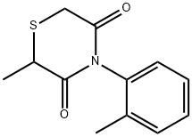 2-METHYL-4-(2-METHYLPHENYL)-3,5-THIOMORPHOLINEDIONE 结构式
