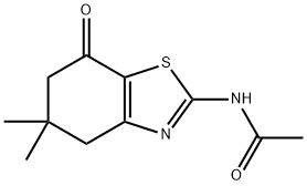 N-(5,5-二甲基-7-氧代-4,5,6,7-四氢苯并[D]噻唑-2-基)乙酰胺 结构式