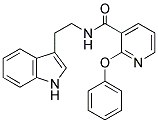 N-(2-INDOL-3-YLETHYL)(2-PHENOXY(3-PYRIDYL))FORMAMIDE 结构式