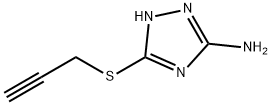 3-(2-PROPYNYLSULFANYL)-1H-1,2,4-TRIAZOL-5-YLAMINE 结构式