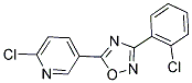 2-CHLORO-5-[3-(2-CHLOROPHENYL)-1,2,4-OXADIAZOL-5-YL]PYRIDINE 结构式
