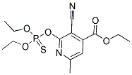 ETHYL 3-CYANO-2-[(DIETHOXYPHOSPHOROTHIOYL)OXY]-6-METHYLISONICOTINATE 结构式