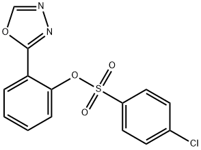 2-(1,3,4-OXADIAZOL-2-YL)PHENYL 4-CHLOROBENZENESULFONATE 结构式