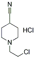 1-(2-CHLOROETHYL)PIPERIDINE-4-CARBONITRILEHYDROCHLORIDE 结构式