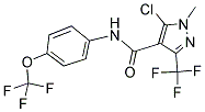 5-CHLORO-1-METHYL-N-[4-(TRIFLUOROMETHOXY)PHENYL]-3-(TRIFLUOROMETHYL)-1H-PYRAZOLE-4-CARBOXAMIDE 结构式