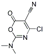 4-CHLORO-2-(DIMETHYLAMINO)-6-OXO-6H-1,3-OXAZINE-5-CARBONITRILE 结构式