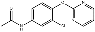 N-[3-CHLORO-4-(2-PYRIMIDINYLOXY)PHENYL]ACETAMIDE 结构式