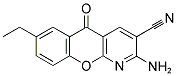 2-AMINO-7-ETHYL-5-OXO-5H-(1) BENZOPYRANO-(2,3-B)-PYRIDINE-3-CARBONITRILE 结构式