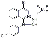 6-Bromo-1-(4-chlorophenyl)-1,2,3,4-tetrazolo[4,5-b]isoquinolinium tetrafluoroborate 结构式
