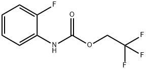 2,2,2-三氟乙基N-(2-氟苯基)氨基甲酸酯 结构式