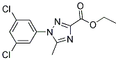 ETHYL 1-(3,5-DICHLOROPHENYL)-5-METHYL-1H-1,2,4-TRIAZOLE-3-CARBOXYLATE 结构式