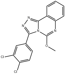 3-(3,4-DICHLOROPHENYL)-5-METHOXY[1,2,4]TRIAZOLO[4,3-C]QUINAZOLINE 结构式