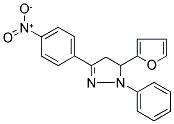 5-FURAN-2-YL-3-(4-NITRO-PHENYL)-1-PHENYL-4,5-DIHYDRO-1H-PYRAZOLE 结构式