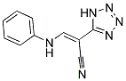 2-(2H-2,3,4,5-TETRAAZOLYL)-3-(PHENYLAMINO)PROP-2-ENENITRILE 结构式