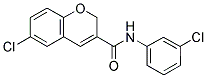 6-CHLORO-N-(3-CHLOROPHENYL)-2H-CHROMENE-3-CARBOXAMIDE 结构式