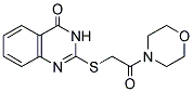 2-(2-MORPHOLIN-4-YL-2-OXOETHYLTHIO)-3-HYDROQUINAZOLIN-4-ONE 结构式