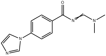 N-[(Dimethylamino)methylene]-4-(1H-imidazol-1-yl)benzenecarboxamide 结构式