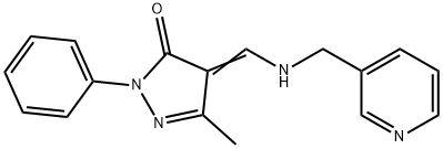 5-METHYL-2-PHENYL-4-([(3-PYRIDINYLMETHYL)AMINO]METHYLENE)-2,4-DIHYDRO-3H-PYRAZOL-3-ONE 结构式